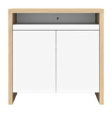 Olival Sidebord, Lys eg/Hvid, 90x42x90 - Unoliving.com