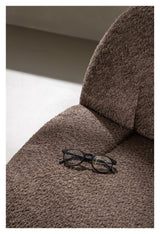 Omaha Loungestol ,Brun Bouclé - Unoliving.com