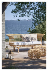 Ottoman Exterior Ø55, Alu-Rattan - Unoliving.com