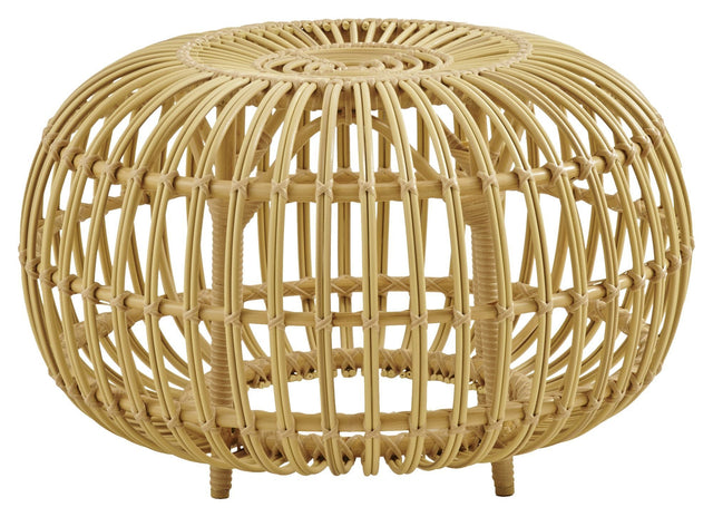 Ottoman Exterior Ø65, Alu-Rattan - Unoliving.com