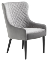 Ottowa Loungestol, Grå Velour - Unoliving.com