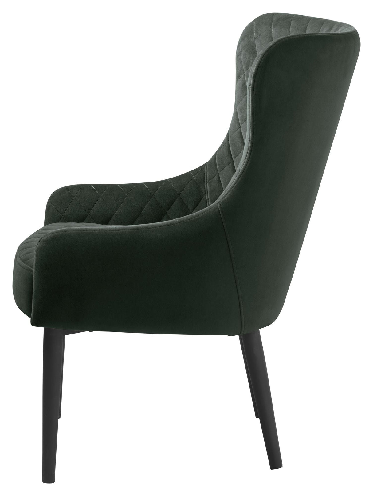 Ottowa Loungestol, Grøn Velour - Unoliving.com