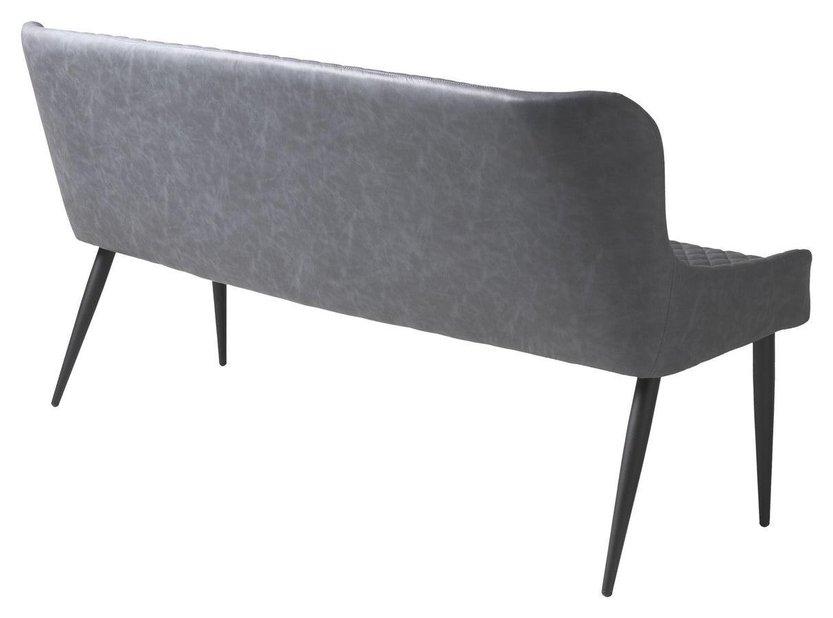 Ottowa Sofabænk, Grå PU - Unoliving.com