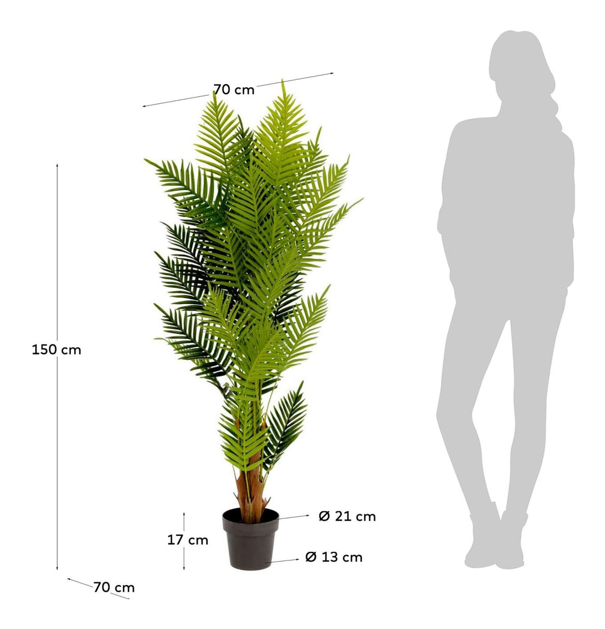 PALMERA Kunstig plante, 150 cm - Unoliving.com