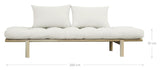 Pace Daybed, Fyrretræ/Beige - Unoliving.com