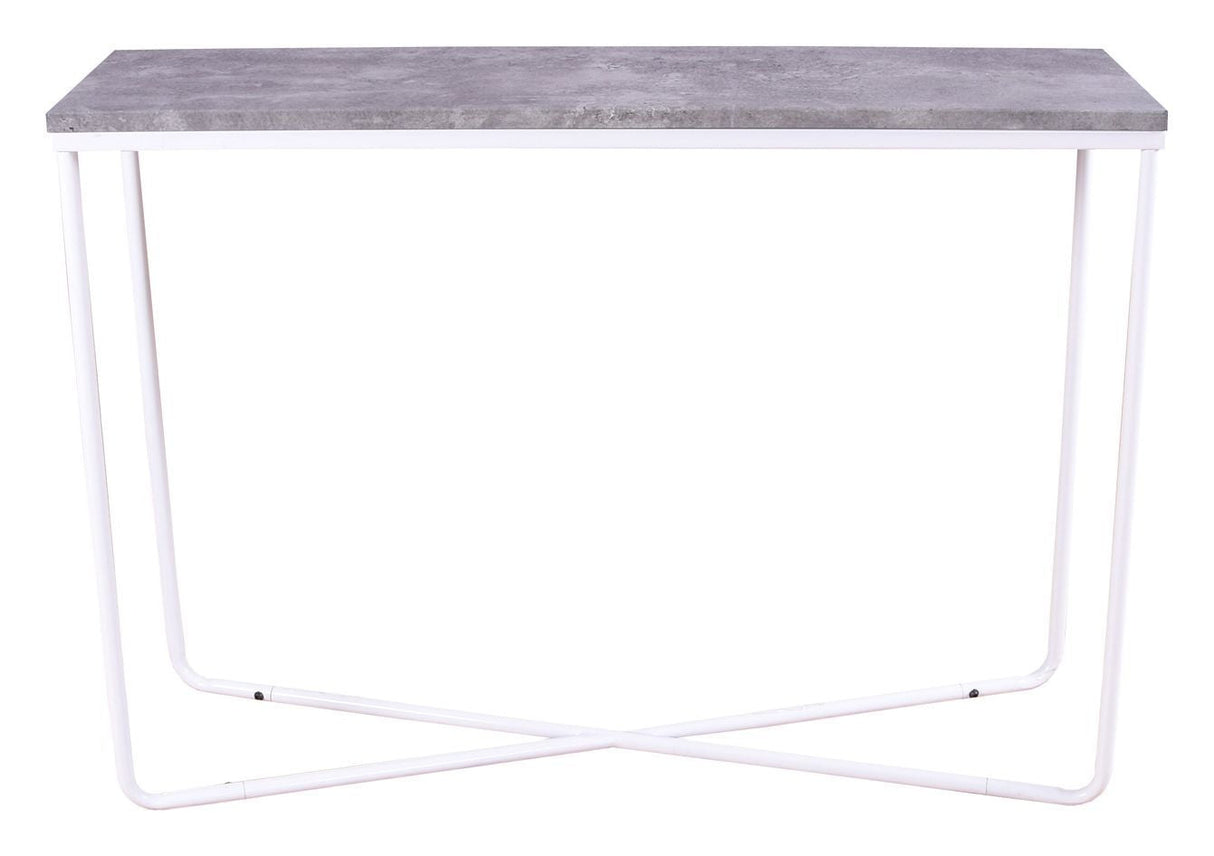 Palace Sidebord - Beton-look/Hvid, 110x30 - Unoliving.com