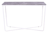 Palace Sidebord - Beton-look/Hvid, 110x30 - Unoliving.com