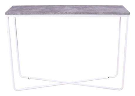 Palace Sidebord - Beton-look/Hvid, 110x30 - Unoliving.com