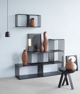 Panton Wire Top Panel, D: 38, Sort Marmor - Unoliving.com