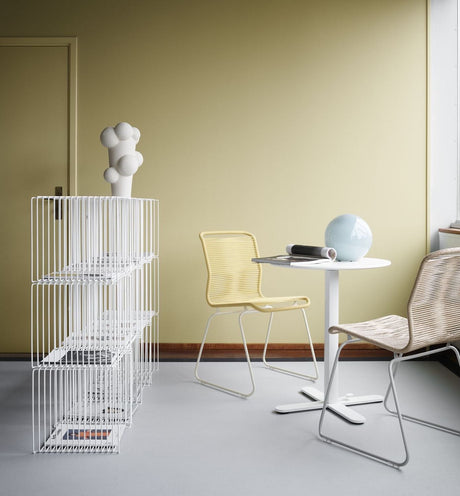 Panton Wire Trådreol Single, D38, Snow - Unoliving.com