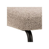 Patricia Spisebordsstol, Beige stof/ben i Matsort metal - Unoliving.com