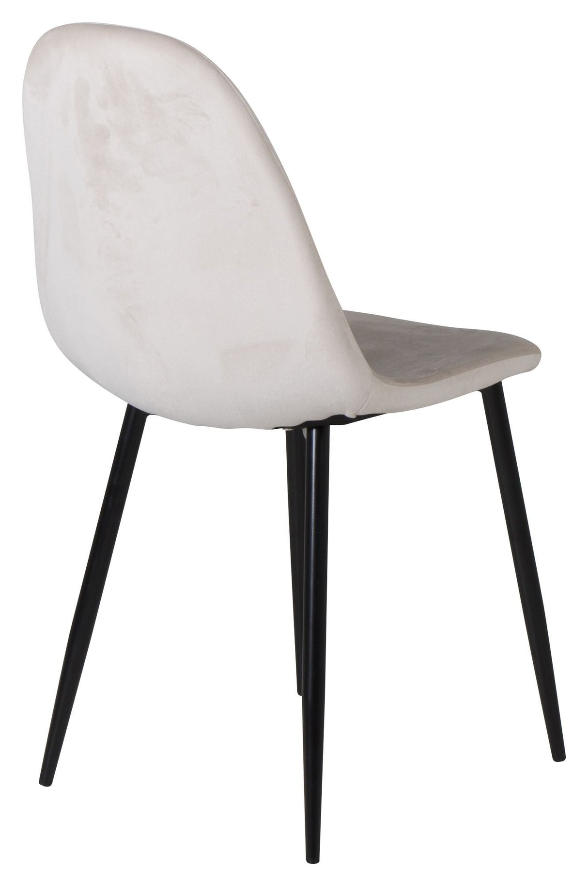 Polar Spisebordsstol, Beige Velour, Sorte metalben - Unoliving.com