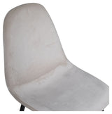 Polar Spisebordsstol, Beige Velour, Sorte metalben - Unoliving.com