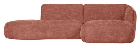 Polly Sofa m. chaiselong, Højre, Pink - Unoliving.com