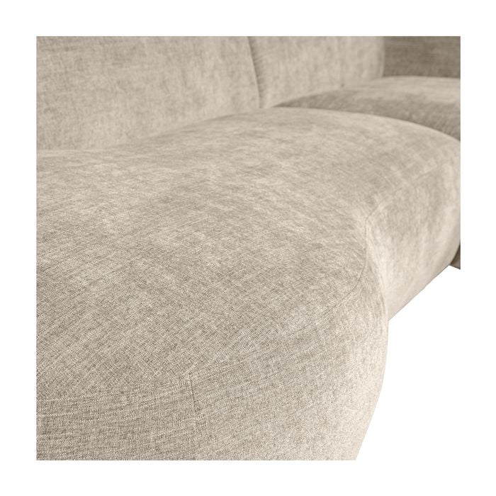 Polly Sofa m. chaiselong, Højre, Sand - Unoliving.com