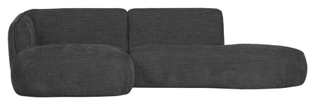 Polly Sofa m. chaiselong, Venstre, Grå - Unoliving.com