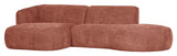 Polly Sofa m. chaiselong, Venstre, Pink - Unoliving.com