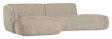 Polly Sofa m. chaiselong, Venstre, Sand - Unoliving.com