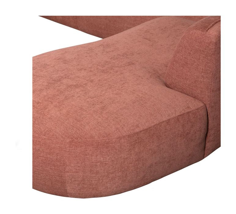 Polly U-sofa, Højrevendt, Pink - Unoliving.com