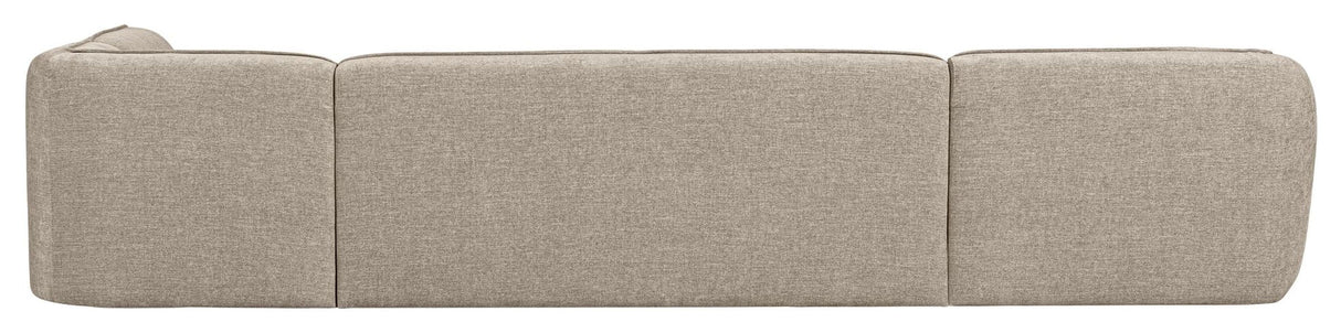 Polly U-sofa, Højrevendt, Sand - Unoliving.com