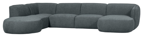 Polly U-sofa, Venstrevendt, Blå/Grøn - Unoliving.com