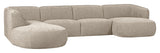 Polly U-sofa, Venstrevendt, Sand - Unoliving.com