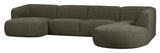 Polly U-sofa, Warm Green - Unoliving.com