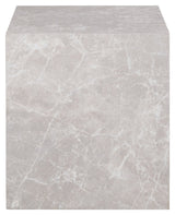 Prague marmor/beige Sidebord, 40cm - Unoliving.com