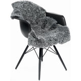 Premium kort krøllet Lammeskind fra NZ 115 - Light Grey snowtop - Unoliving.com