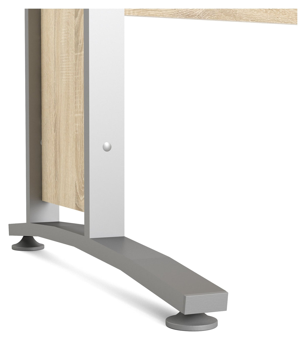 Prima Skrivebord - Lys træ 120cm m/metalben - Unoliving.com