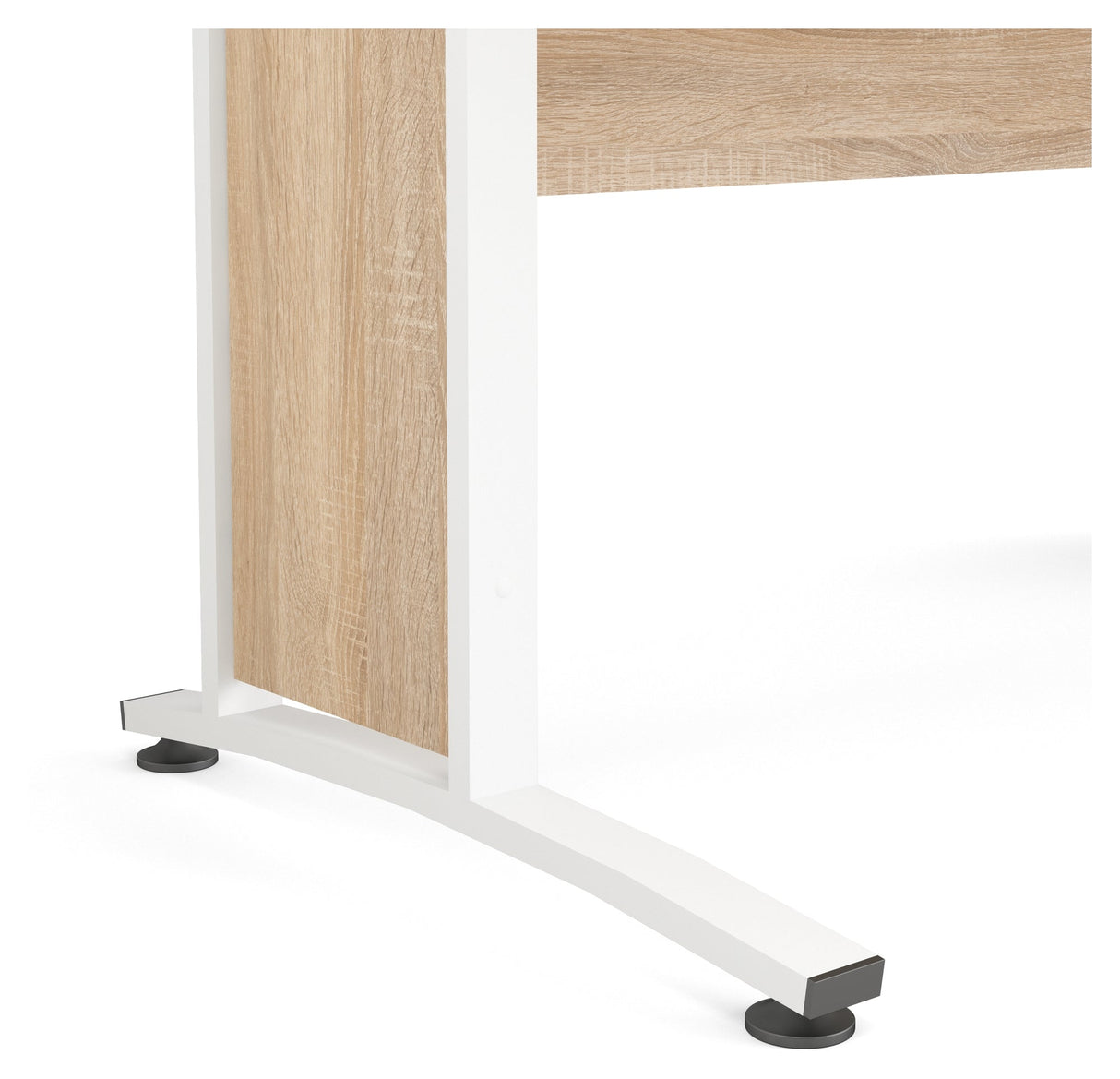 Prima Skrivebord - Lys træ 150cm m/hvide ben - Unoliving.com