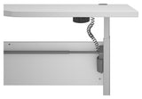 Prima Skrivebord m. bue, Hvid/hvid, 180cm - Unoliving.com