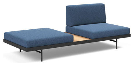 Puri Daybed m. ege bord, Bouclé/Blue - Unoliving.com