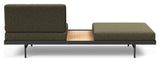 Puri Daybed m. ege bord, Bouclé/Forest Green - Unoliving.com