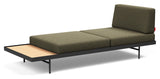 Puri Daybed m. ege bord, Bouclé/Forest Green - Unoliving.com