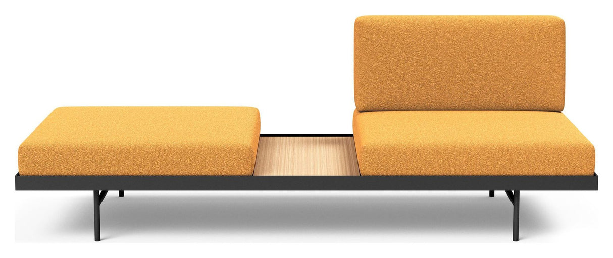 Puri Daybed m. ege bord, Bouclé/Ochre - Unoliving.com