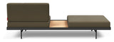 Puri Daybed m. ege bord, Oliven - Unoliving.com