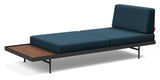 Puri Daybed m. valnødde bord, Argus/Navy Blue - Unoliving.com