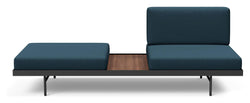 Puri Daybed m. valnødde bord, Argus/Navy Blue - Unoliving.com