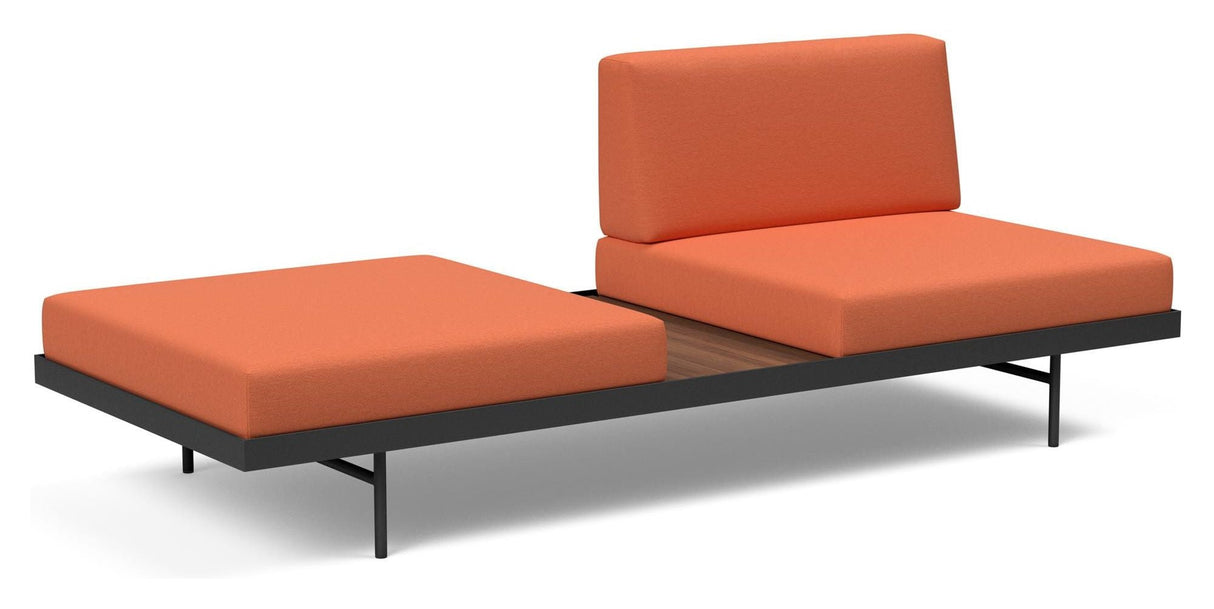 Puri Daybed m. valnødde bord, Argus/Rust - Unoliving.com