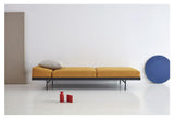 Puri Daybed m. valnødde bord, Bouclé/Ochre - Unoliving.com