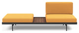 Puri Daybed m. valnødde bord, Bouclé/Ochre - Unoliving.com