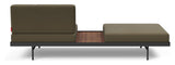 Puri Daybed m. valnødde bord, Oliven - Unoliving.com