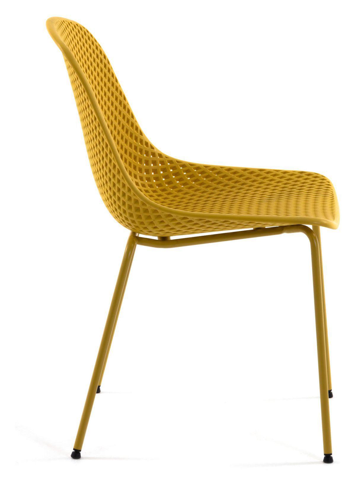 Quinby Spisebordsstol, Mustard - Unoliving.com