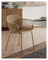 Quinn Spisebordsstol, Beige - Unoliving.com