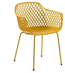 Quinn Spisebordsstol, Mustard - Unoliving.com