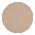 RODHE Tæppe, Beige, Ø150 - Unoliving.com