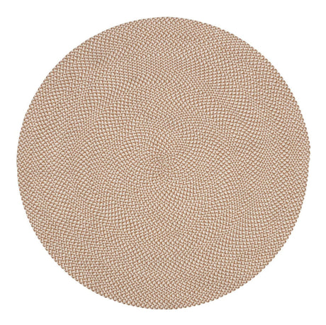 RODHE Tæppe, Beige, Ø150 - Unoliving.com