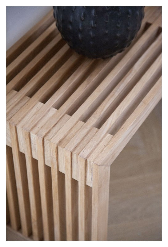 Rib Bænk Teak, B:104cm - Unoliving.com