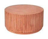 Rillo Podie Bord Ø75, Fiberbeton Terracotta - Unoliving.com